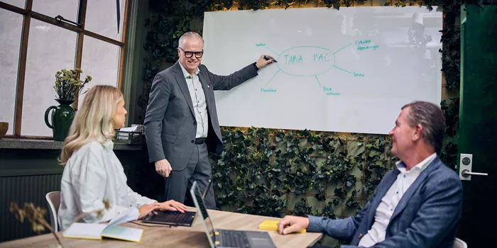 Presentation på whiteboard